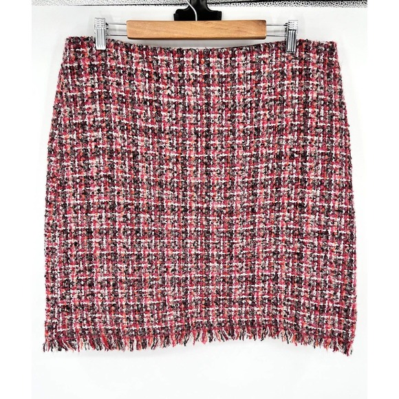 Talbots Dresses & Skirts - talbots petite skirt 16P Mini Short Wool Blend Lined Fringe Side Zipper Party